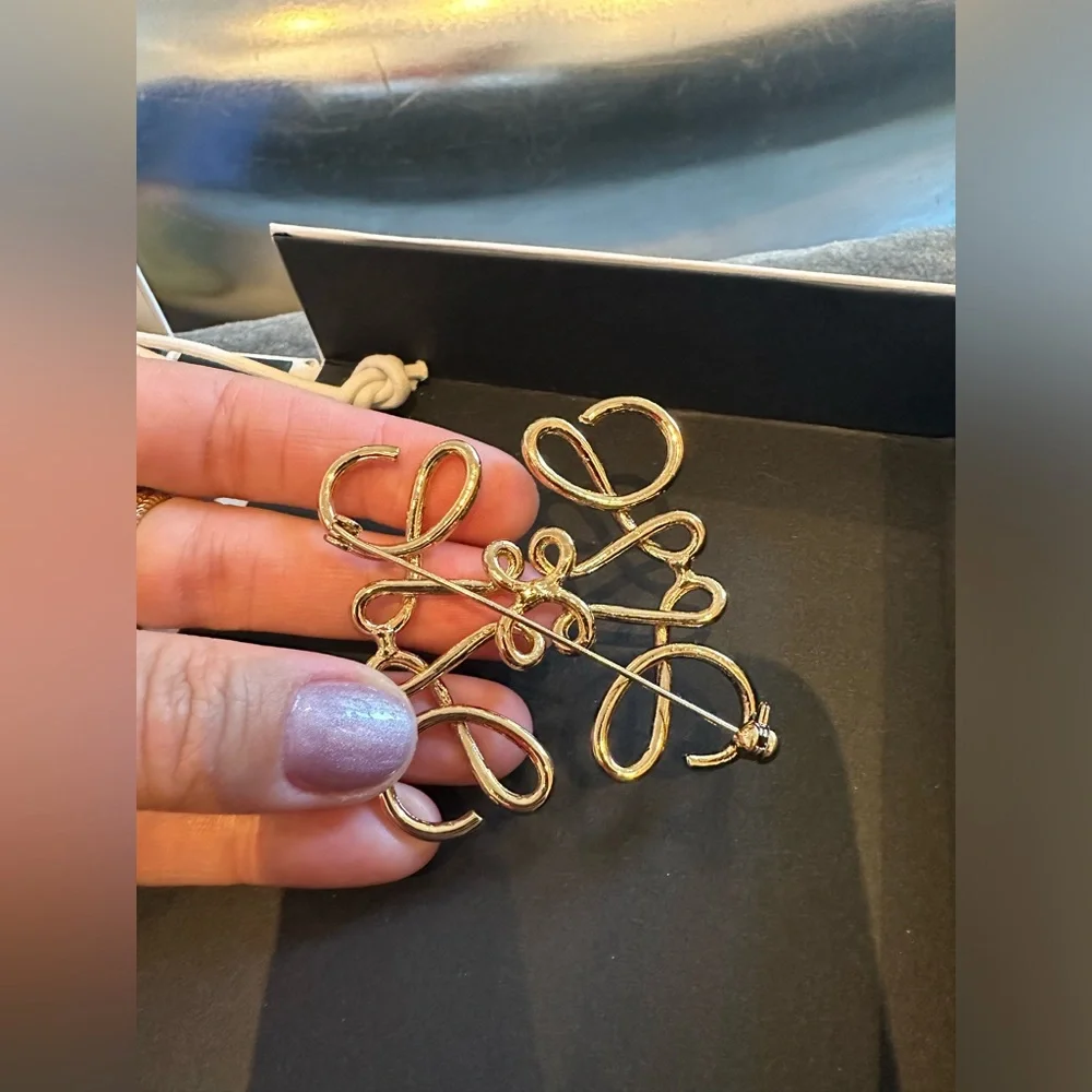 Loewe Gold Signature Anagram pin  Reposhed from a reputable posher . Never worn